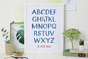 Lagom Watercolour Display Font, a Sans Serif Font by Alexandra Snowdon (Thumbnail 4 of 7)