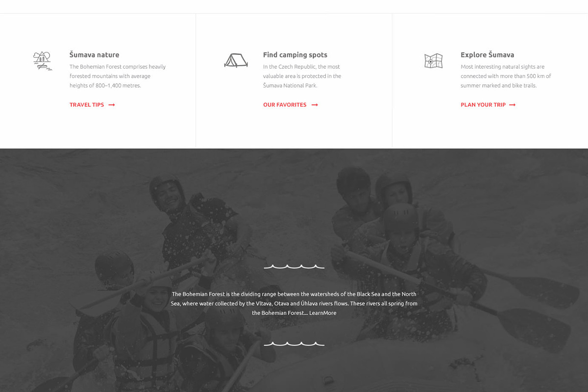 Sumava: One-Page PSD Template, a Landing Page Template by Devero (Photo 5 of 6)