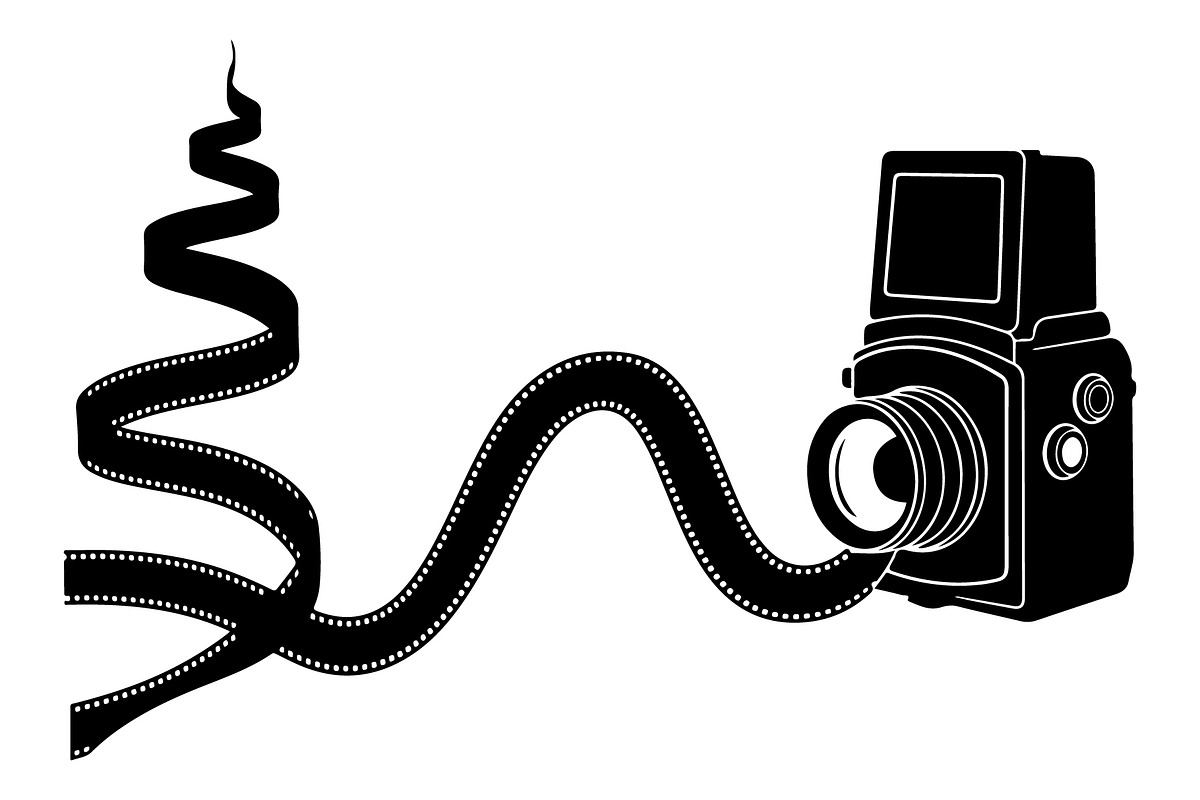 Vintage Camera Film Silhouette, an Object Illustration by yasushie (Photo 11 of 31)