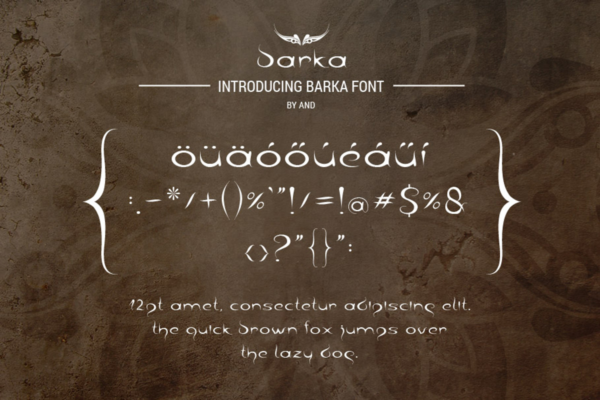 Barka font preview 4