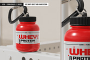 Protein Keychain Container Mockup, a Cups & Container Mockup by SD Mockup (Thumbnail 4 of 4)