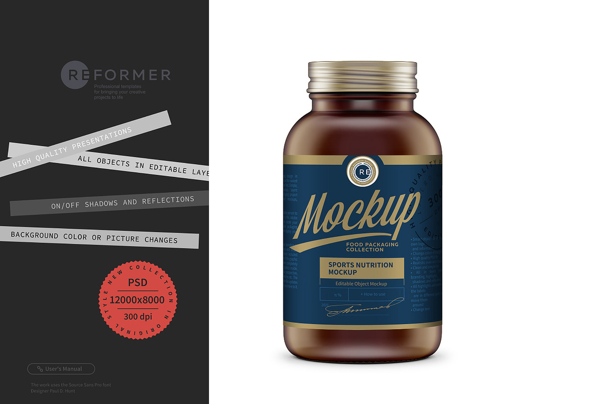 Pills Bottle Mockup, a Cups & Container Mockup by Reformer Mockup (Photo 3 of 6)