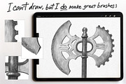 Pencil Brushes Procreate Sketch Pack, a Brush Add-On by ZenLettering (Thumbnail 5 of 7)