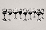 Hand Drawn Wine Vector Set, a Food Illustration by Alternate Studio (Thumbnail 9 of 10)