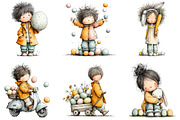 Whimsical Kids Easter Clipart, an Illustration by Sublimation Artist (Thumbnail 6 of 7)
