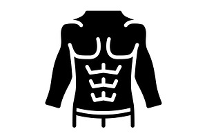 Abs fit fitness solid icon, a Solid Icon by Creative priyanka