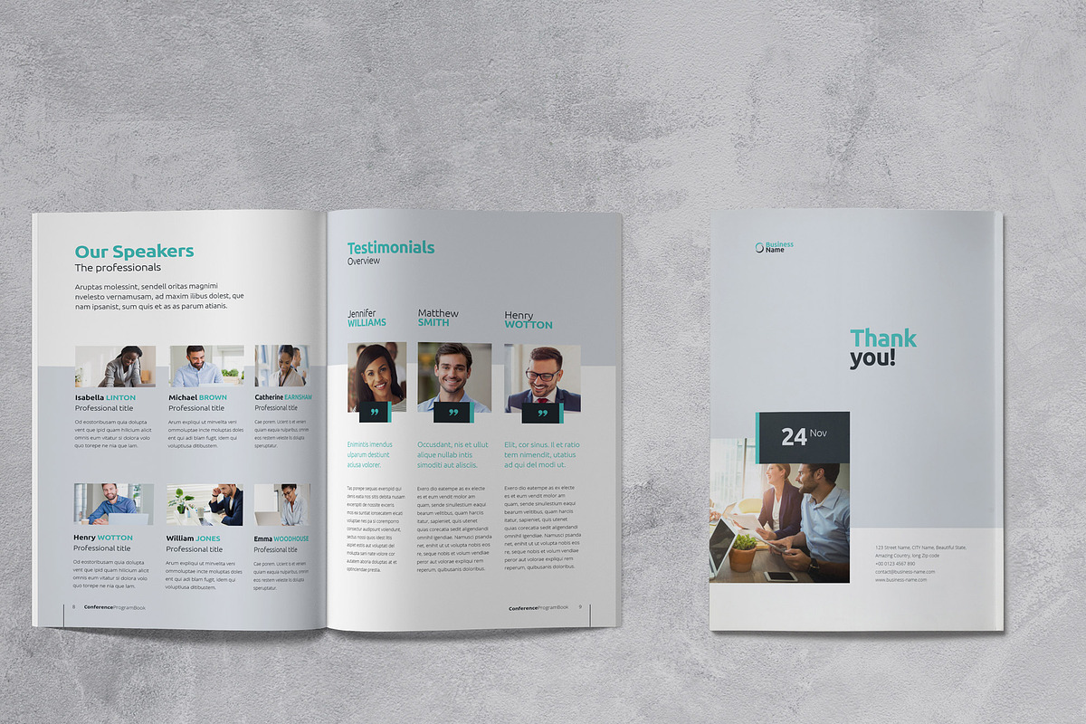Conference Program Brochure, a Brochure Template by Sabin (Photo 4 of 7)