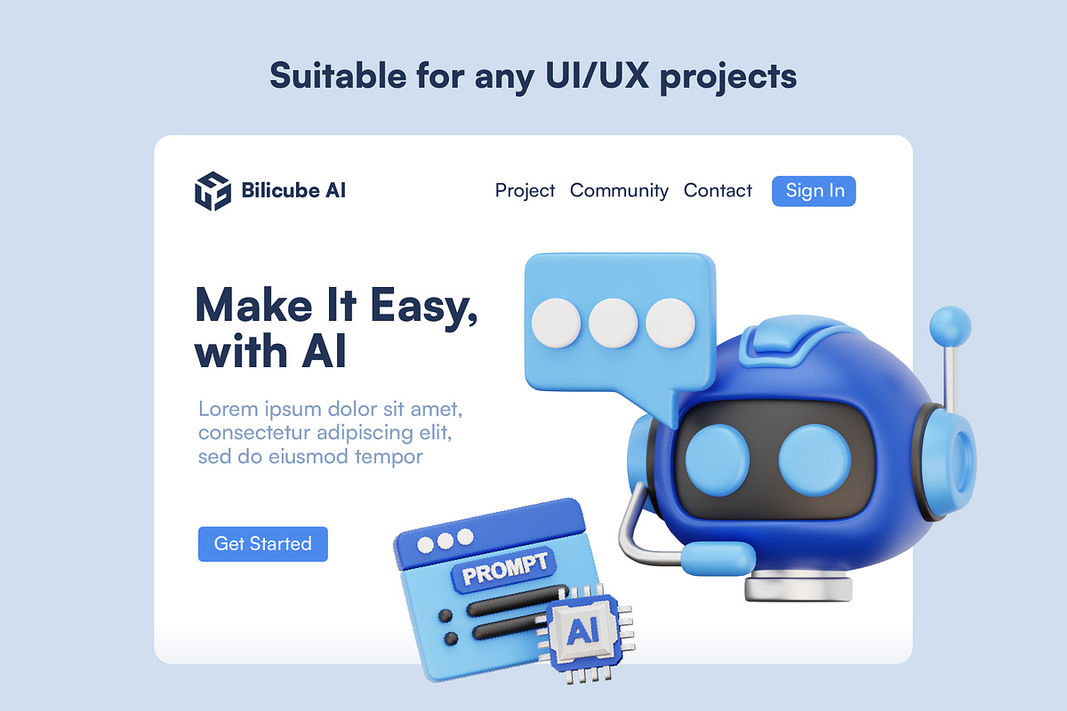 20 Artificial Intelligence 3D Icons, an Object 3D Model by Bilicube Studio (Photo 4 of 6)