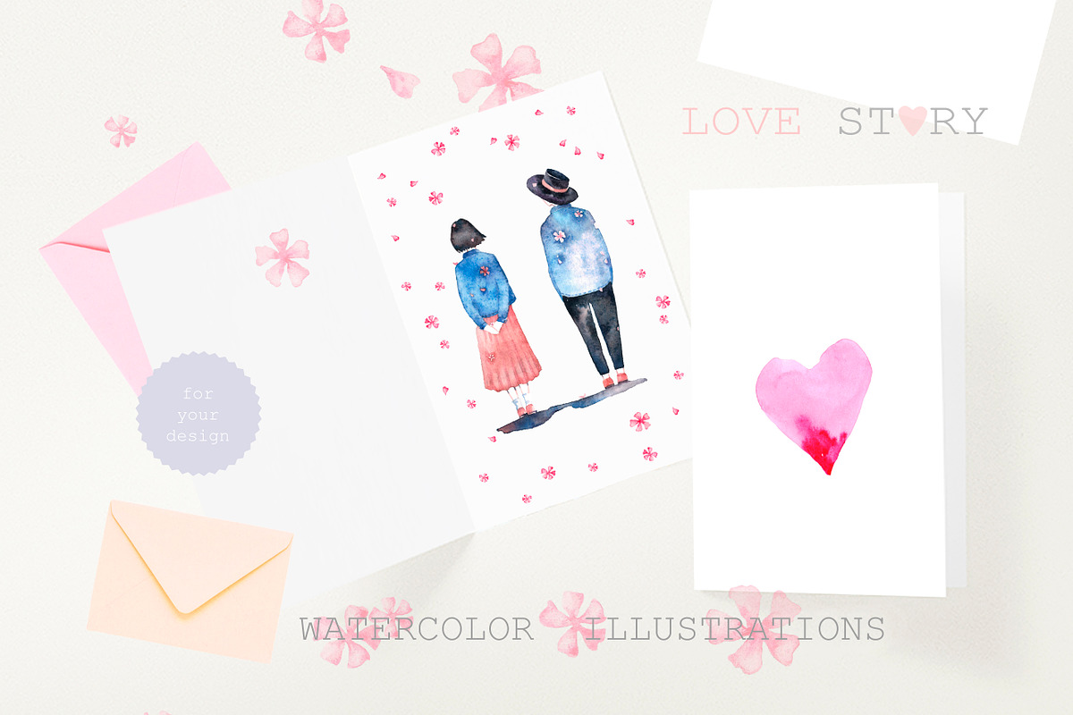 Love Story, a Decorative Illustration by Knysh Ksenya (Photo 2 of 13)