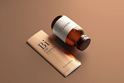 Amber Glass Jar / Bottle Mockups, a Cups & Container Mockup by pmvch (Thumbnail 6 of 10)