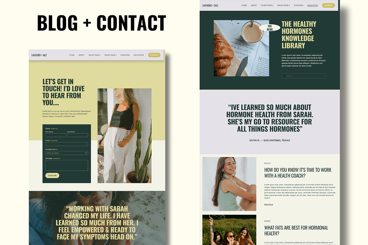 Squarespace Health Coach Website, a Squarespace Template by Solana Creative Co. (Photo 11 of 11)