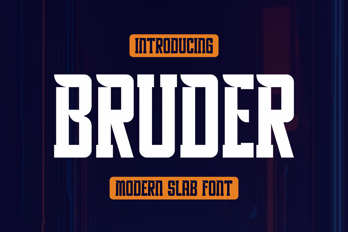 Bruder, a Slab Serif Font by lelevien (Photo 6 of 6)
