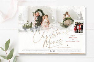 5x7 Christmas Minis Template
