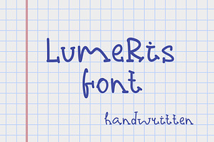 Lumeris handwritten font