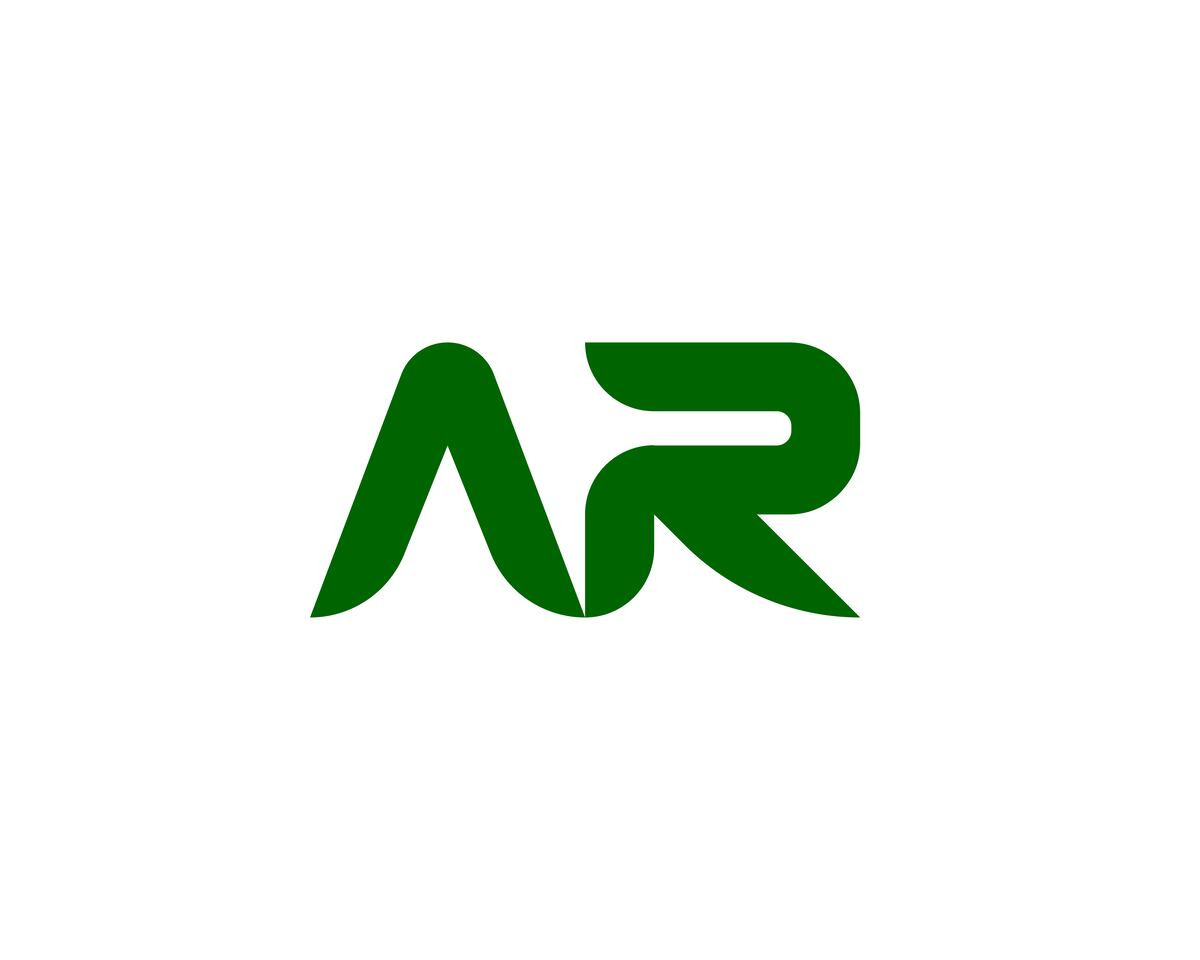 AR logo design vector template, a Branding & Logo Template by xcoolee