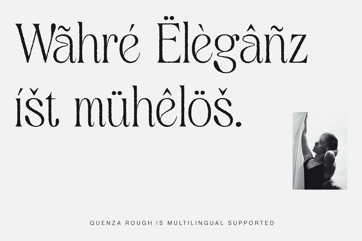 Quenza Rough, a Serif Font by Craft Supply Co. (Photo 4 of 8)