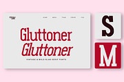 Gluttoner Vintage & Bold Slab Serif, a Serif Font by Lettertype Studio (Thumbnail 10 of 15)