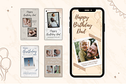 5 Happy Birthday Dad Photo Collage, a Templates & Theme by TemplateCastleStore (Thumbnail 2 of 9)