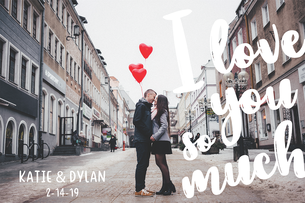 VALENTINE KISSES Script Sans Duo preview 2