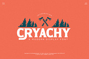 Cryachy | Modern Display, a Serif Font by Pentagonistudio (Thumbnail 1 of 11)