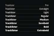 Tracklister - Display Sans Family, a Sans Serif Font by Holyline Design (Thumbnail 2 of 15)
