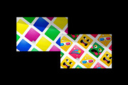 Square Stickers Mockup Set, a Product Mockup by Design Squad (Thumbnail 7 of 7)