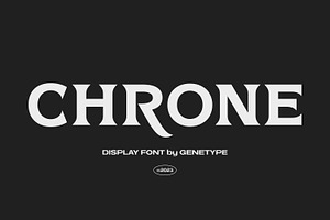 Chrone Display Font