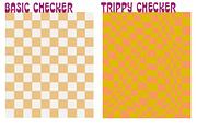 Checkered Patterns - trippy patterns, a Background Graphic by Dear Darling Design (Thumbnail 3 of 17)