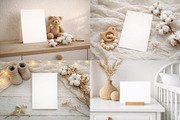 Card Mockups Baby Nursery Shower, a Product Mockup by Alisles (Thumbnail 4 of 12)