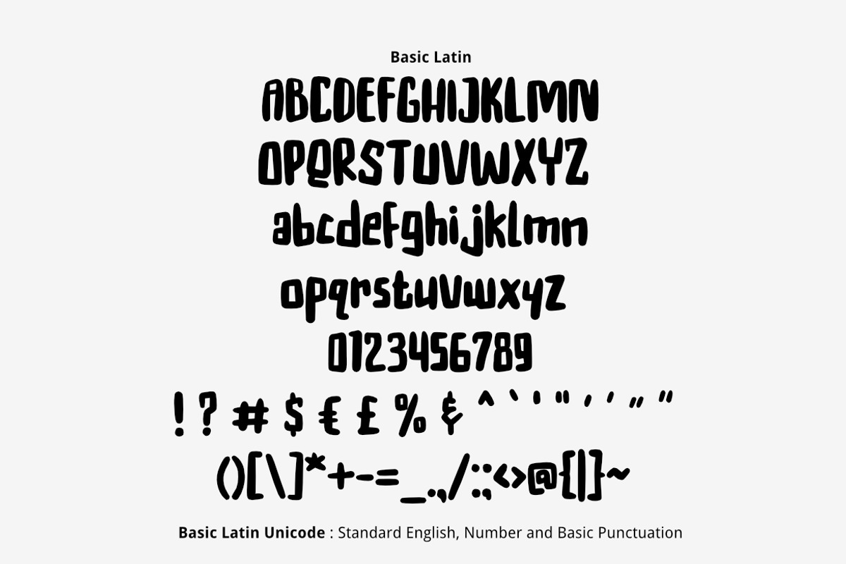 Hakuna Cute Font preview 2