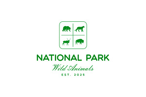 Vintage Retro Wild Animals Logo, a Branding & Logo Template by Buqancreative