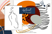 Abstract shape  Oneline art clipart, a Decorative Illustration by LABFcreations (Thumbnail 3 of 15)