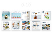 Food Instagram Posts, a Social Media Template by Milos Knezevic (Thumbnail 4 of 6)