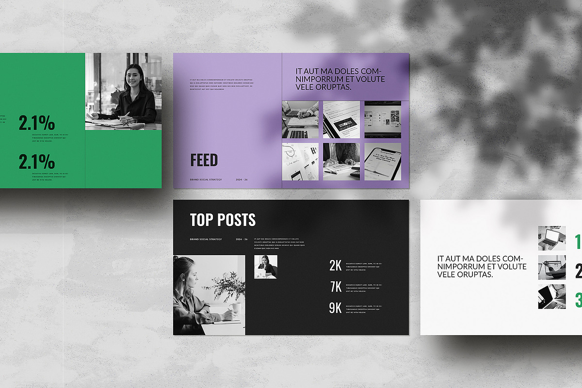 Social Media Strategy Template, a Presentation Template by WhiteGraphic (Photo 6 of 7)