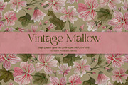 Vintage Mallow Prints & Patterns, a Pattern Graphic by GND ART STUDIO (Thumbnail 1 of 8)