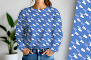 Blue Modern Print Seamless Repeat, a Pattern Graphic by Sharon Schwalbe (Thumbnail 1 of 6)