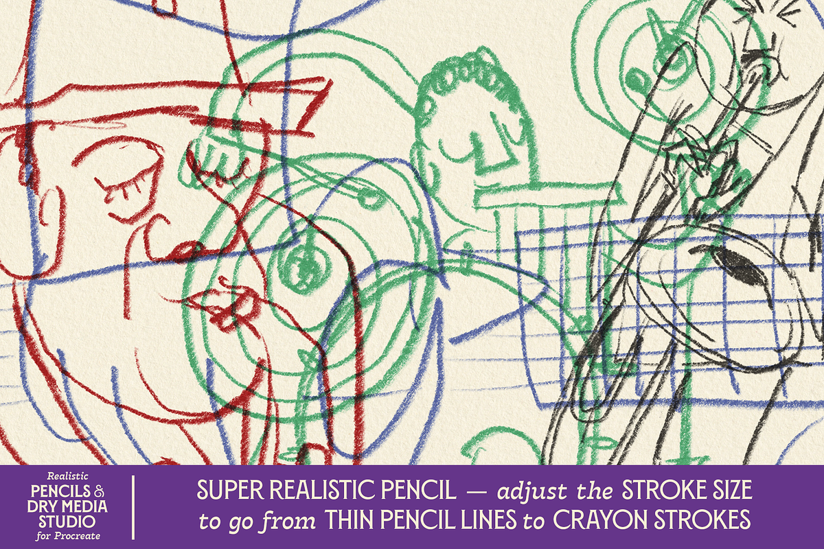 VVDS Realistic Pencils & Dry Media, a Brush Add-On by Vintage Voyage Supply (Photo 3 of 10)