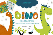 Dino Kids Collection Alphabet, an Animal Illustration by Iryna Danyliuk (Thumbnail 1 of 7)