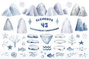 Polar Animals Watercolor Collection, an Animal Illustration by LenArt (Thumbnail 4 of 16)