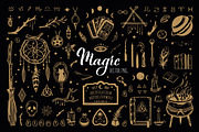 Whimsical Witchcraft hand drawn set, an Illustration by Wild Muse (Thumbnail 1 of 9)