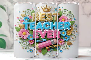 3D Puffy Teacher Tumbler, an Arts & Entertainment Photo by LamanAzalea