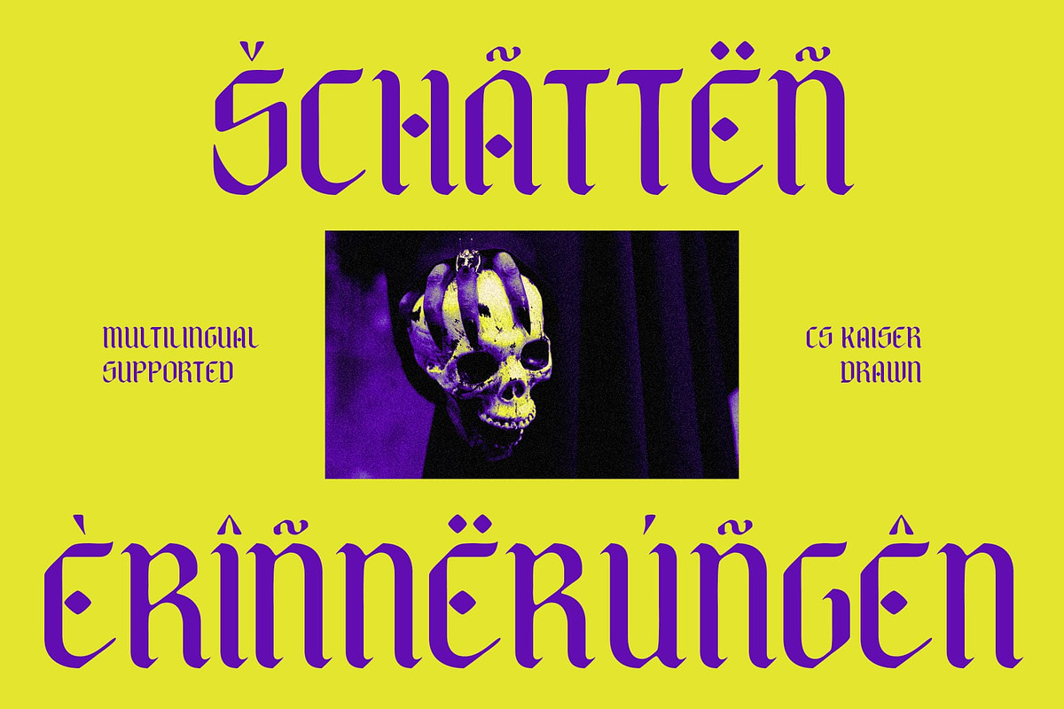 CS Kaiser Drawn, a Blackletter Font by Craft Supply Co. (Photo 6 of 8)