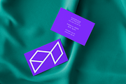 Cards Mockup - Textile Background, a Product Mockup by M-up (Thumbnail 1 of 4)