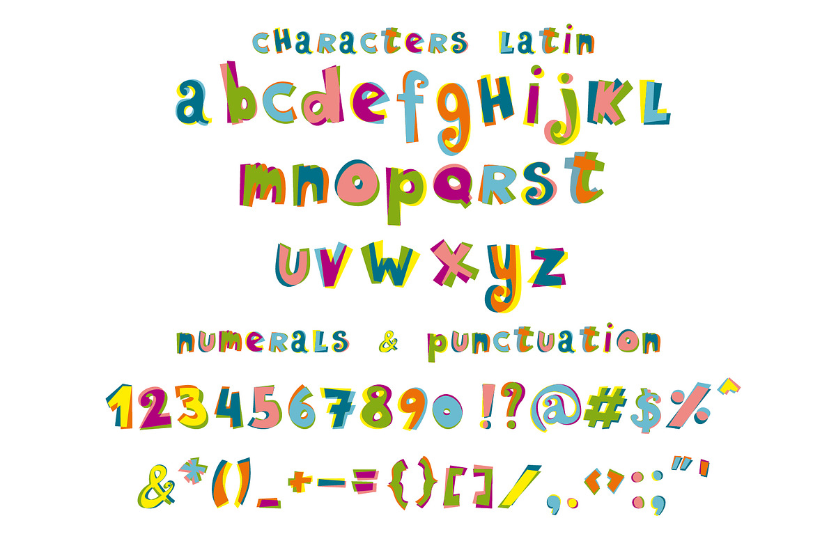 Ziggy color font preview 2