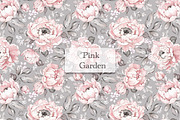 Pink Watercolor Peonies Pattern, a Pattern Graphic by Lisima (Thumbnail 13 of 16)