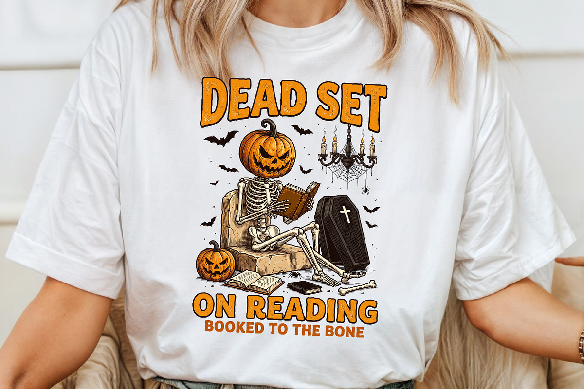 Spooky Bookish Halloween -Skeleton, a Work Illustration by Sublimation Artist (Photo 4 of 9)