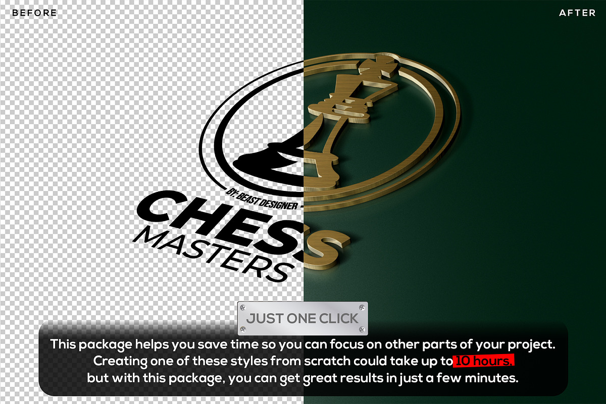 3D Copper Logo Mockup Text PHOTOSHOP, a Layer Style Add-On by Beast Designer (Photo 2 of 2)