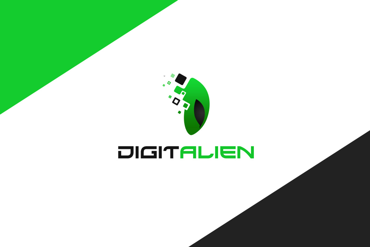 Digital Alien Logo Template, a Branding & Logo Template by Avartde Creative (Photo 2 of 2)