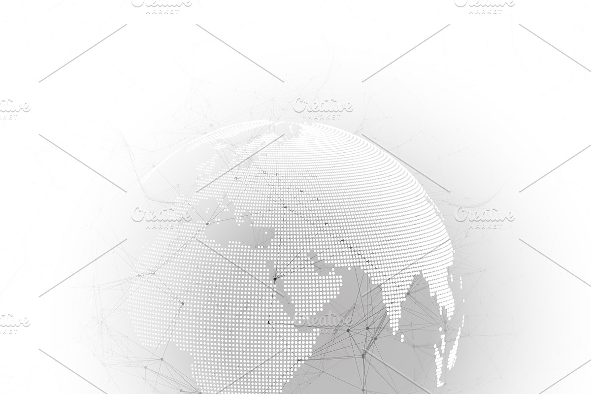 Abstract futuristic network shapes, a Healthcare Illustration by VectorShop (Photo 5 of 8)