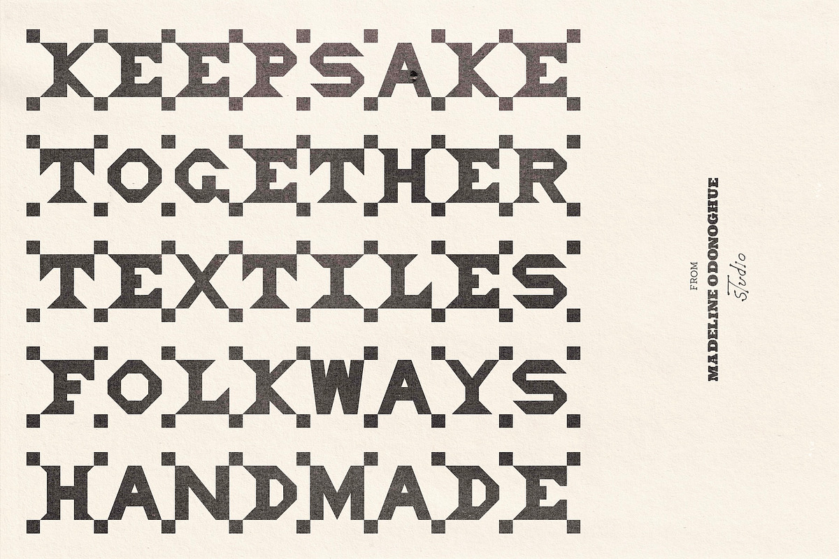 Folk Fest - Hand Crafted Font, a Sans Serif Font by Madeline ODonoghue Design (Photo 12 of 12)